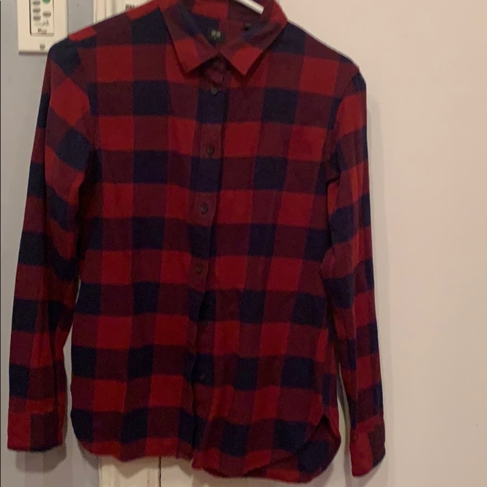Plaid flannel shirt